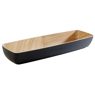 GN 2/4 Schale Frida schwarz-braun 53 x 16.2 cm,  3.65l_1