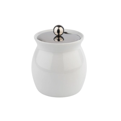 Pot sauce de salade porcelain,Couvercle CNS,0.8l _1