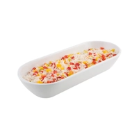 Bol blanc 38.5 x 15.5 cm, H: 7.5 cm, mélamine, 1.5l