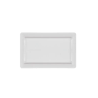 GN 1/4 Plateau mélamine blanc, 26.5x16.2cm, H: 3cm 