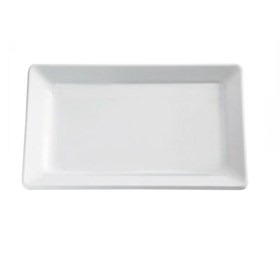 Plateau mélamine blanc, 35.5x18cm, H: 3cm _1