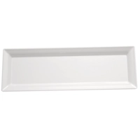 Plateau mélamine blanc, 53x18cm, H: 3cm 