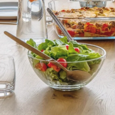 Salatbesteck, Griffe satiniert CNS 18/10, L: 26 cm _2