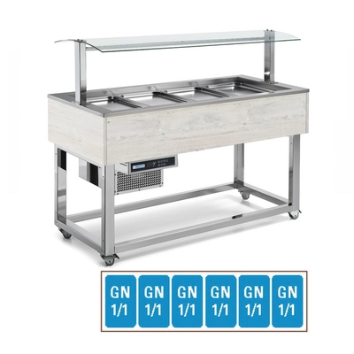 Buffet réfrigéré Green, 6 x GN 1/1, hemlock _1