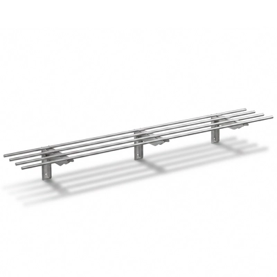 Tablettrutsche längsseits klappbar, CNS, 3/1 frontseitig_1