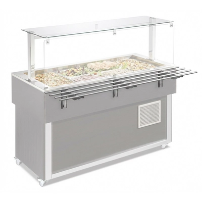 Tablettrutsche längsseits klappbar, CNS, 3/1 frontseitig_2