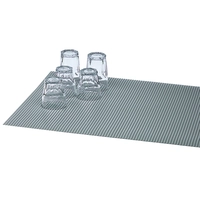 Tapis égouttoir à verres gris, 49x30cm 