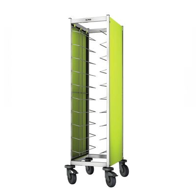 Chariot de débarrassage TAW 10 GN 1/1 citron vert, acier inoxydable, 468 x 673 x 1550 mm_1