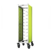 Chariot de débarrassage TAW 10 GN 1/1 citron vert, acier inoxydable, 468 x 673 x 1550 mm