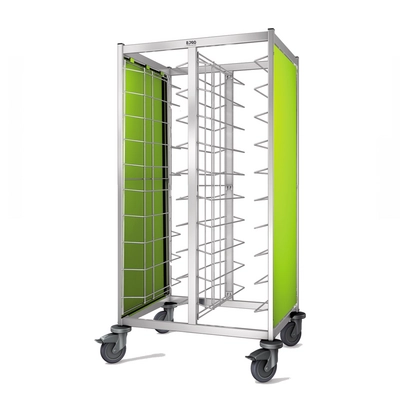 Chariot de débarrassage TAW 2x10 GN1/1 citron vert acier inoxydable, 850 x 673 x 1550 mm_1