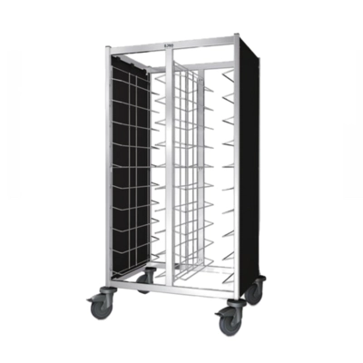 Chariot de débarassage TAW2x10 GN1/1 noir graphite acier inoxydable, Edelstahl, 850 x 673 x 1550 mm_1