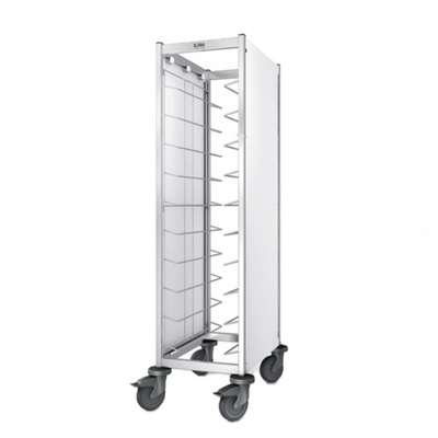 Chariot de débarrassage TAW 10 GN 1/1, blanc, acier inoxydable, 468 x 673 x 1550 mm_1