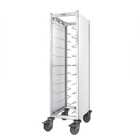 Chariot de débarrassage TAW 10 GN 1/1, blanc, acier inoxydable, 468 x 673 x 1550 mm