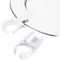 Clip d'assiette pour verres, blanc 