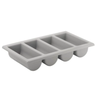 GN 1/1 Récipient couverts, 53 x 32.5 cm, H: 10 cm, avec 4 compartiments