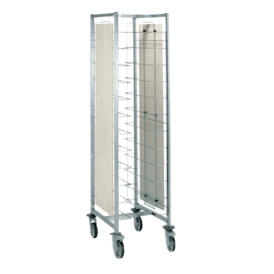 Premiotec Tablett-Abräumwagen, 1 x 12 GN 1/1, 510 x 630 mm, H: 1790 mm_1
