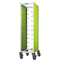 Chariot de débarrassage TAW 10 GN 1/1 citron vert, acier inoxydable, 468 x 673 x 1550 mm