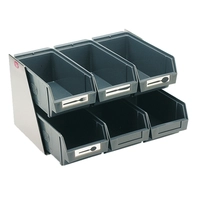 Halter Besteckboxen 2-stöckig, für 6 Behälter 