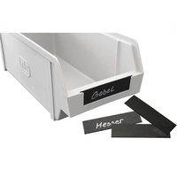 Einsteckschilder schwarz, zu Besteck Box 