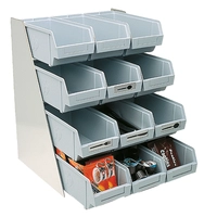 Halter Besteckboxen 4-stöckig für 12 Boxen 