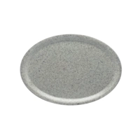 Plateau en polyestre,gris granit, 29x21cm,ovale 