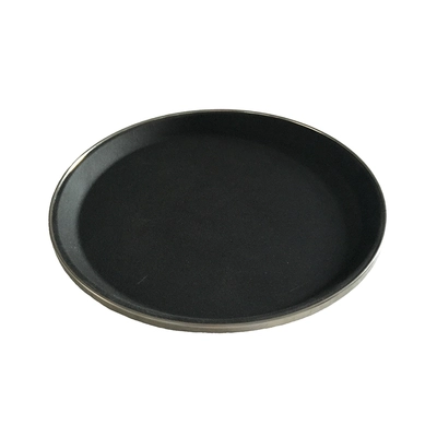 Plateau de service, noir, antigliss, 35.5 cm Ø _1