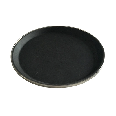 Plateau de service, noir, antigliss, 41 cm Ø _1