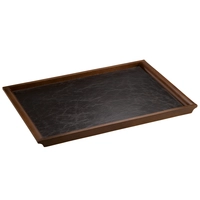 Holz-Tablett Chic Plain Brown, 52 x 35 cm 