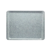 Plateau polyestre,  gris granit, 32.5x42.5cm 