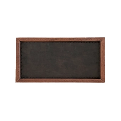 Chic Plain Brown Holz Tablett, 28 x 16 cm _1