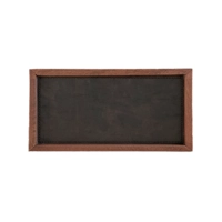 Chic Plain Brown Holz Tablett, 28 x 16 cm 