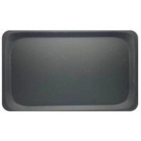 Plateau plastifié antigliss. noir,53x32.5cm GN 1/1 