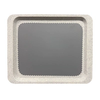 Plateau en polyester, gris granit, GN: 1/2 32.5 x 26.5 cm