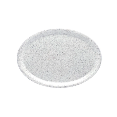 Polyester-Tablett grau granit 29x21cm, oval _1