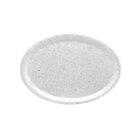 Polyester-Tablett grau granit 29x21cm, oval 