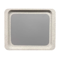 Plateau en polyester, gris granit, GN: 1/2 32.5 x 26.5 cm