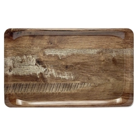 Tablett Holzoptik, Eiche dunkel GN1/1, 53x32.5cm rutschfeste Oberfläche