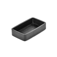 Passe-Partout V. V. Duysen Bol en bois, 20x12 cm, H: 4.5 cm, noir
