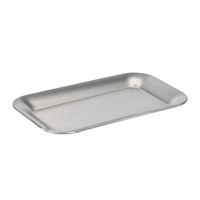 Plateau inox 18/8 mat, 21.5x13cm, H: 1.5cm 