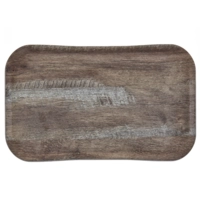 Century-Polyester-Plateau, chêne foncé, GN 1/2 26.5 x 32.5 cm