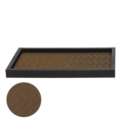 Insert en cuire, bronze, 13.9x23.79 cm, structuré, pour plateau de service Mido_2