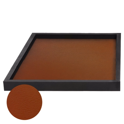 Insert en cuire, ocre, 23.9 x 23.9 cm, pour plateau de service Mido_2