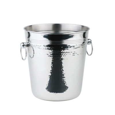 Seau à bouteilles inox,aspect marteau, Ø 21cm, 4 L _1