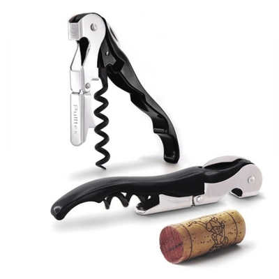 Pulltex Tire-bouchon avec fonction double, noir, L: 12 cm_1