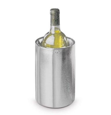 Rafraîchisseur de bouteille Ø 12cm, intérieur 10cm H : 20 cm, poli mat, double paroi_2