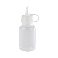 Quetschflasche,4er Set, 3cm Ø, H: 8.5cm, 300 ml Polyethylen, transparent