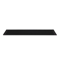 Tapis de bar, noir, 68 x 8 cm, H: 1.7 cm,  antidérapant 