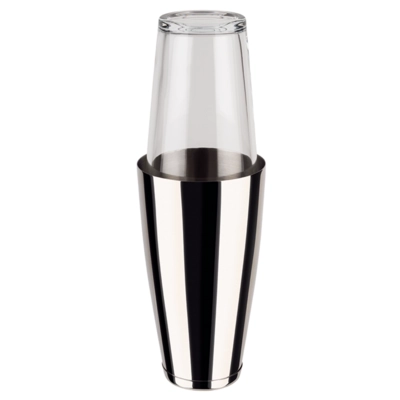 Boston-Shaker argent en inox poli, 0.7 litres, avec verre à 400 ml_1
