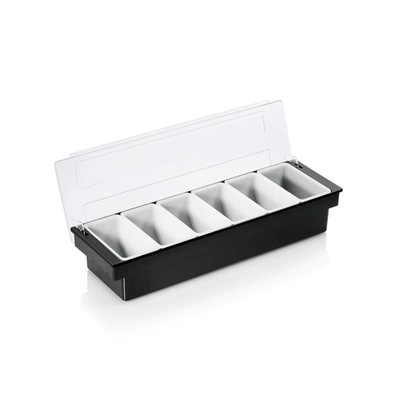Récipients noir pour suppléments avec 6 bacs,  450 ml_1