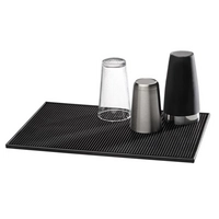 Barmatte Kunststoff schwarz 46 x 30.5cm, H: 1.7 cm rutschfest
